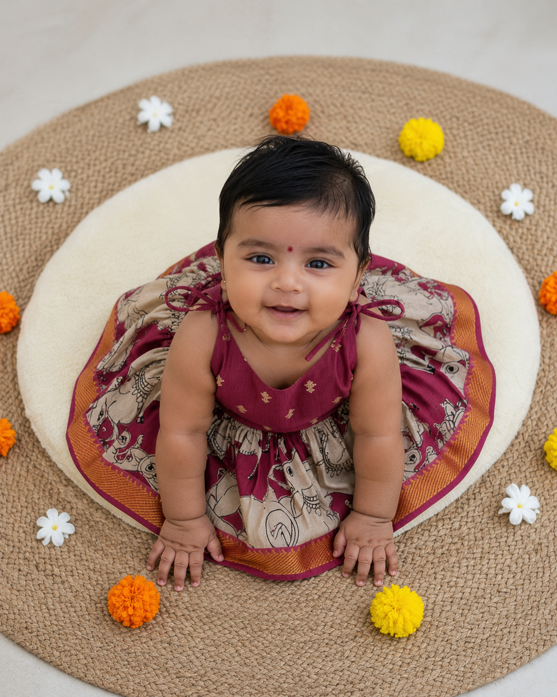 kalamkari mini frock