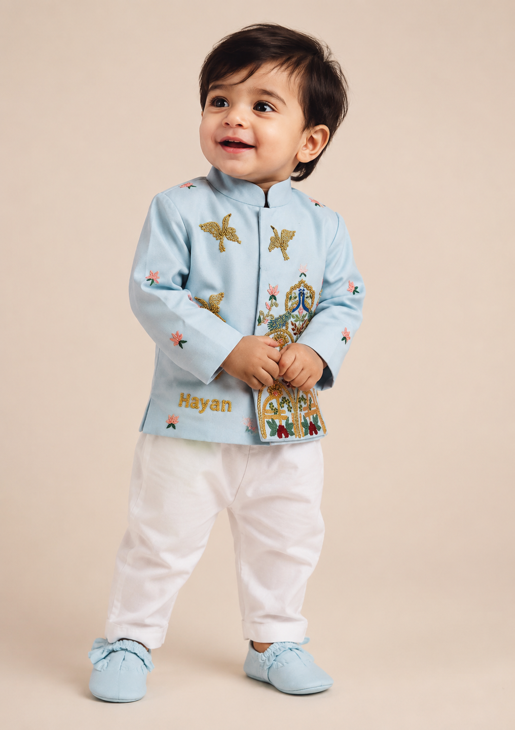 Blue Peacock Ethnic Set