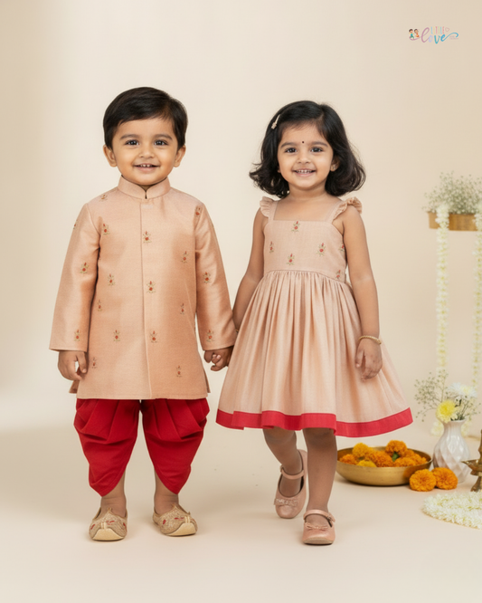 Peach Tissue Sibiling set