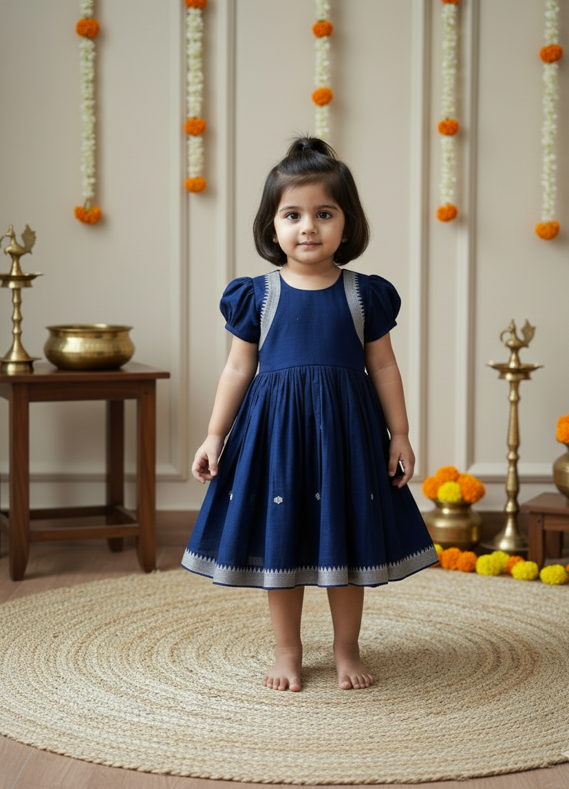 Naira Frock-Blue
