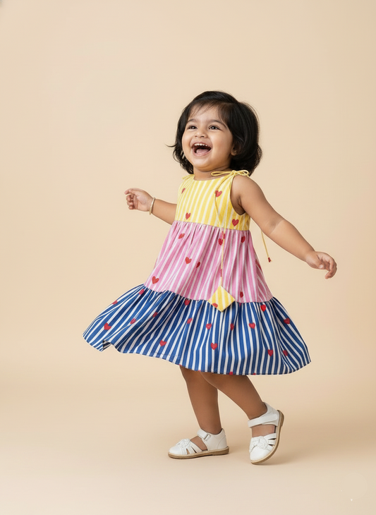 Little Hearts Layered Frock