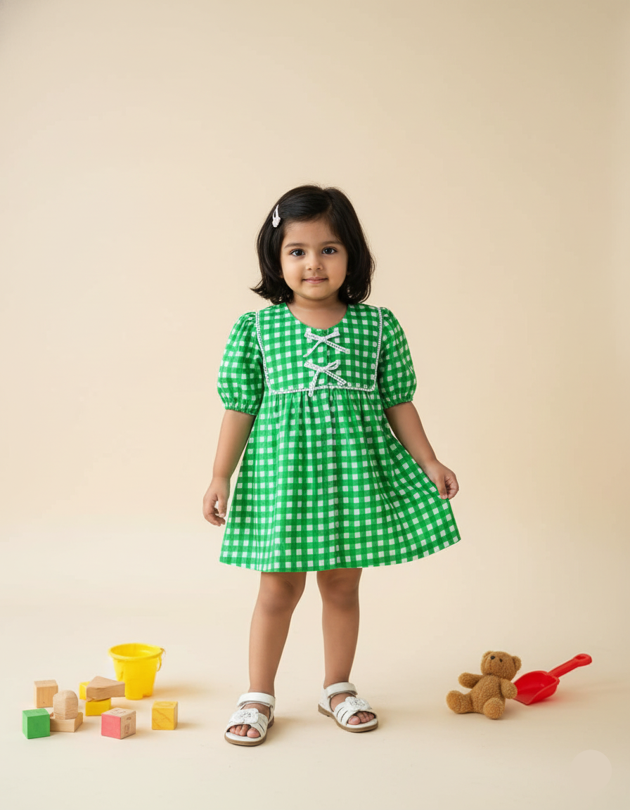 Little checks -Green