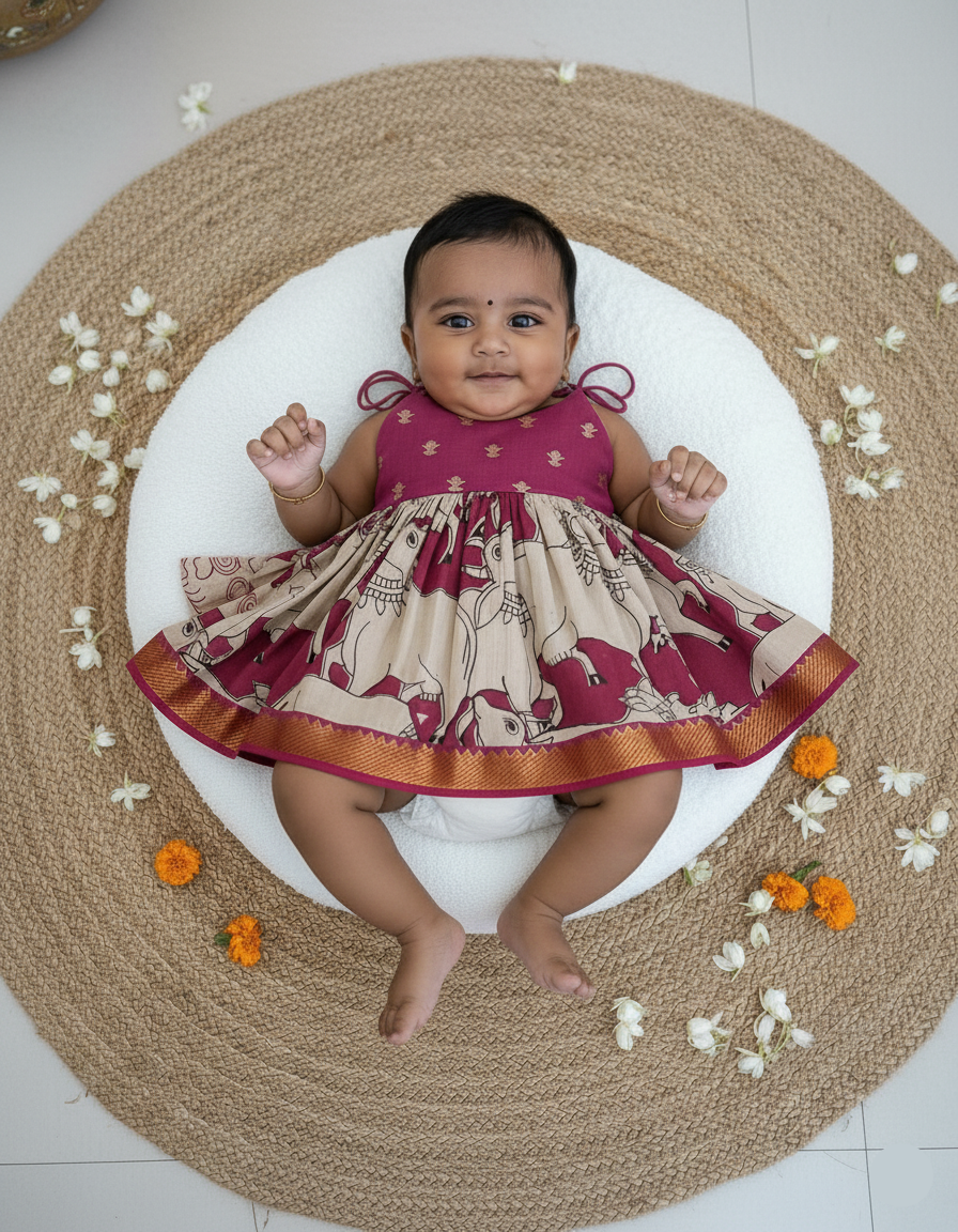 kalamkari mini frock