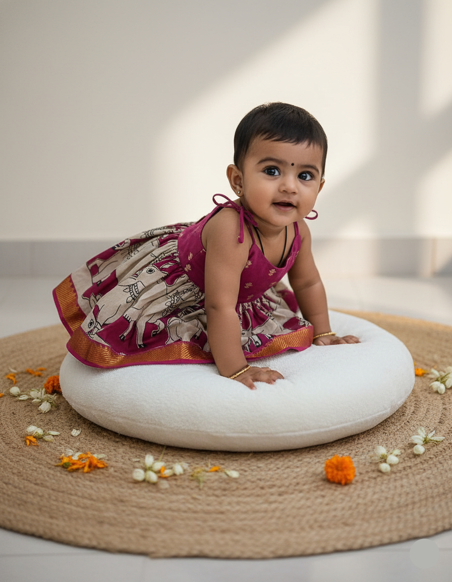 kalamkari mini frock