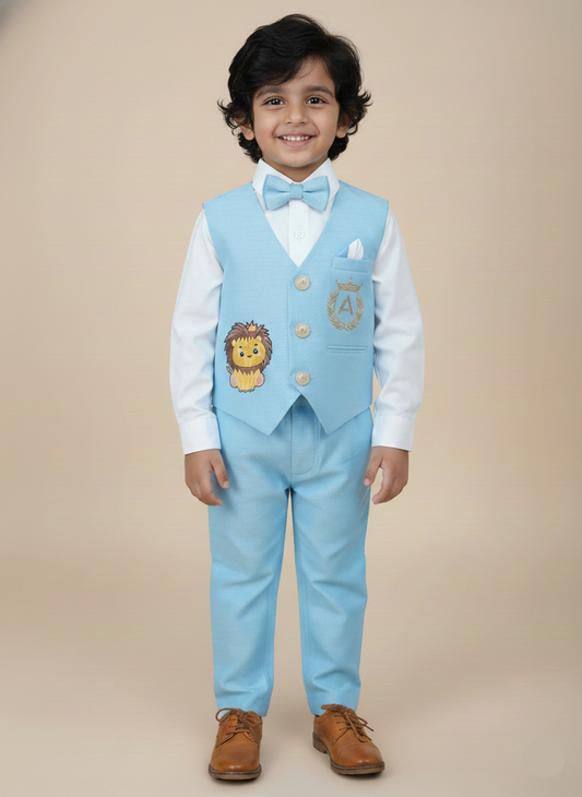 Little lion 3pc waistcoat set.