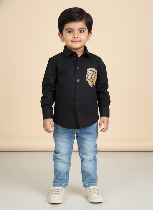 Royal black shirt