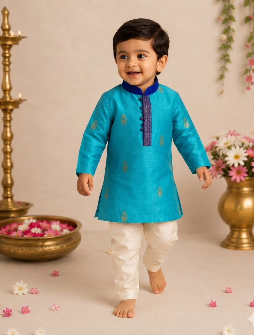 Royal Blue Kurta Set