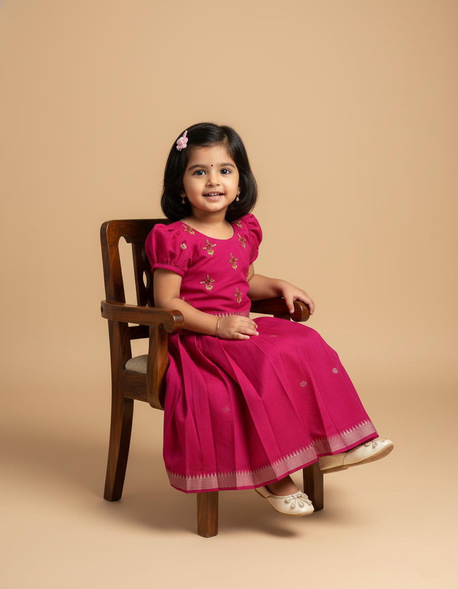Naira lehenga set - Pink