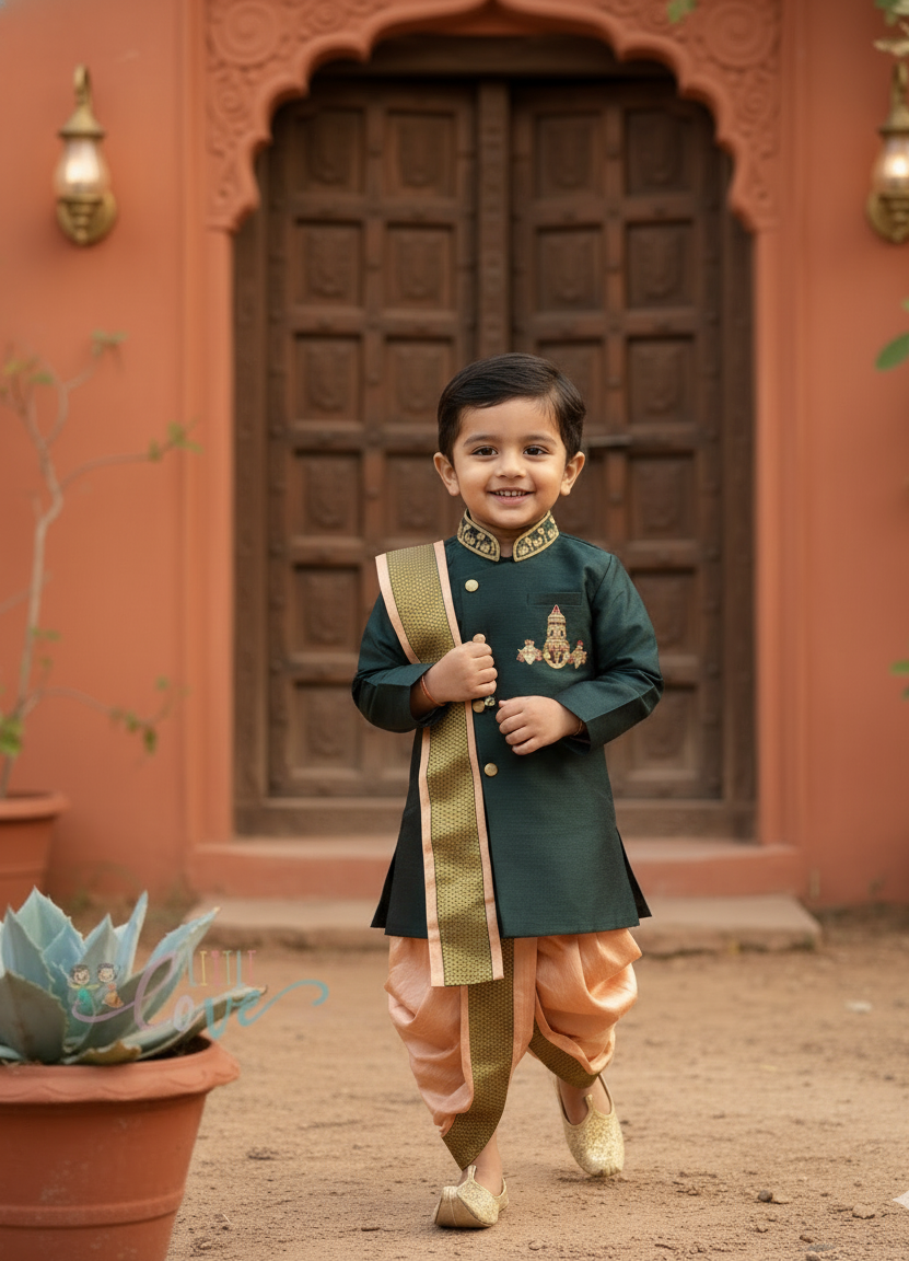 Divine venkateshwara kurtha dhothi set