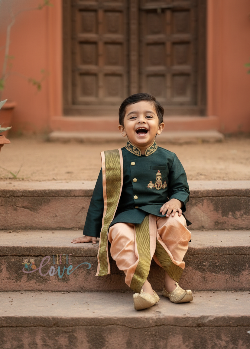 Divine venkateshwara kurtha dhothi set