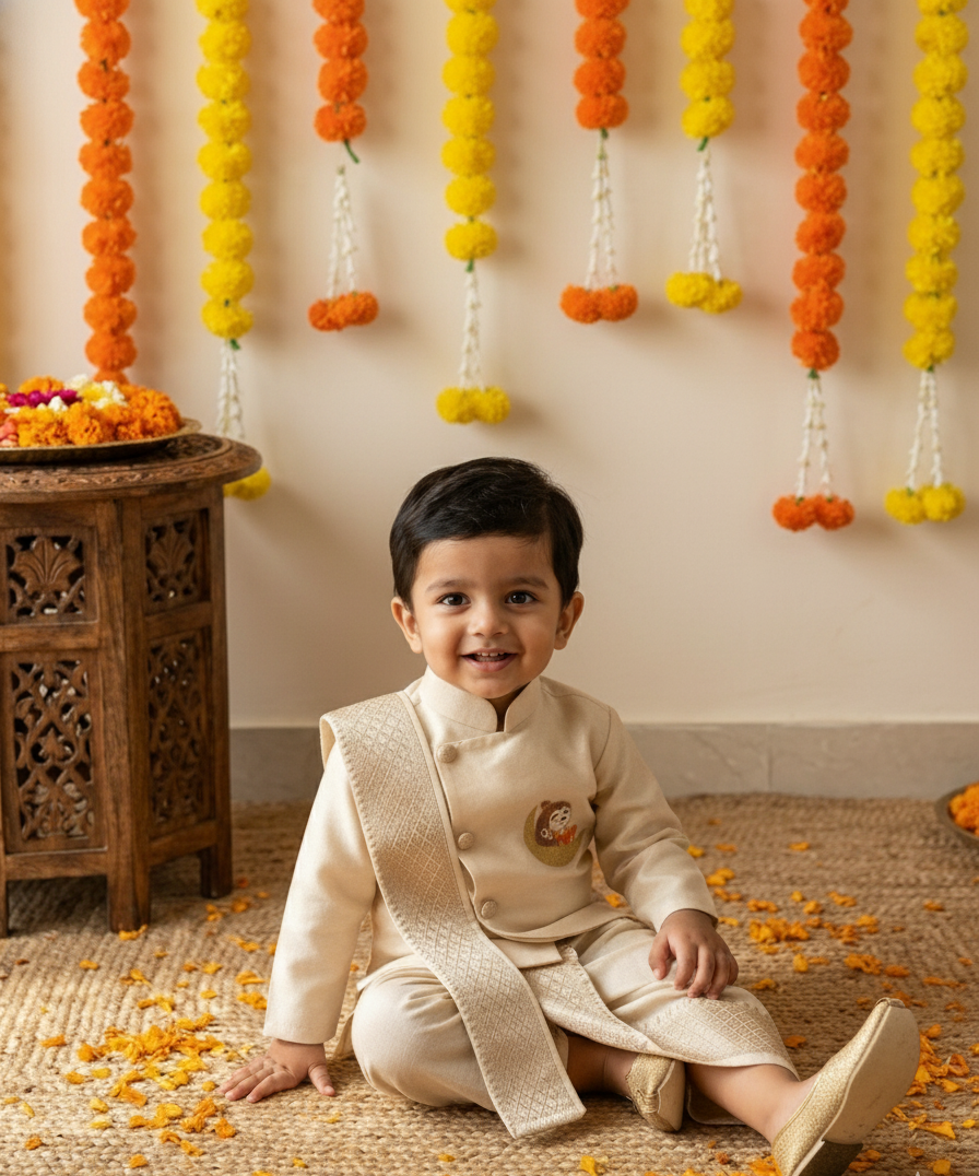 Baby boy hanuman dhothi set
