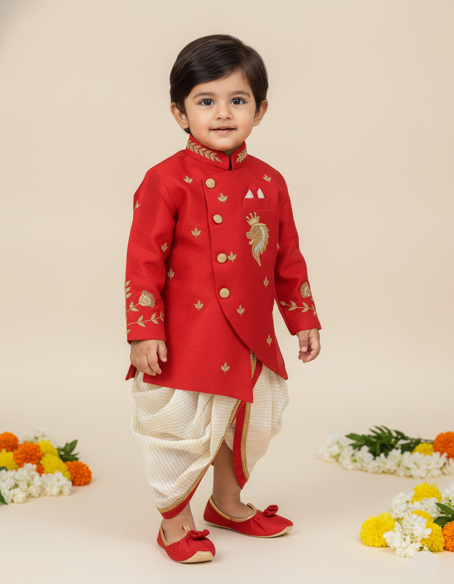 Little Lion Kurta Dhoti Set