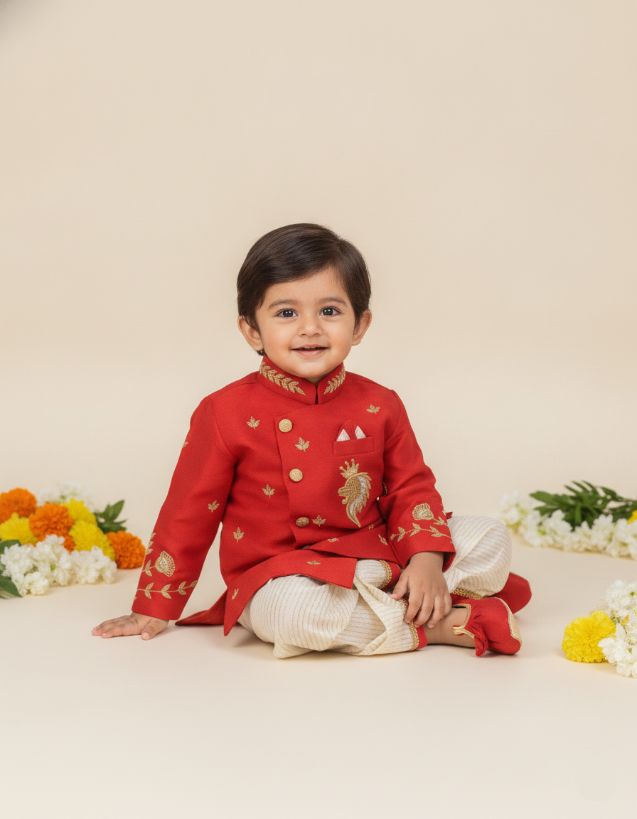 Little Lion Kurta Dhoti Set