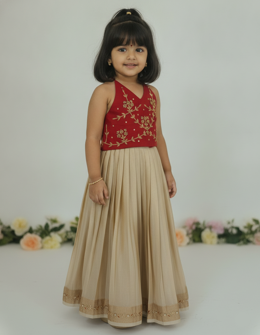 Floral Embroidered Lehenga Set