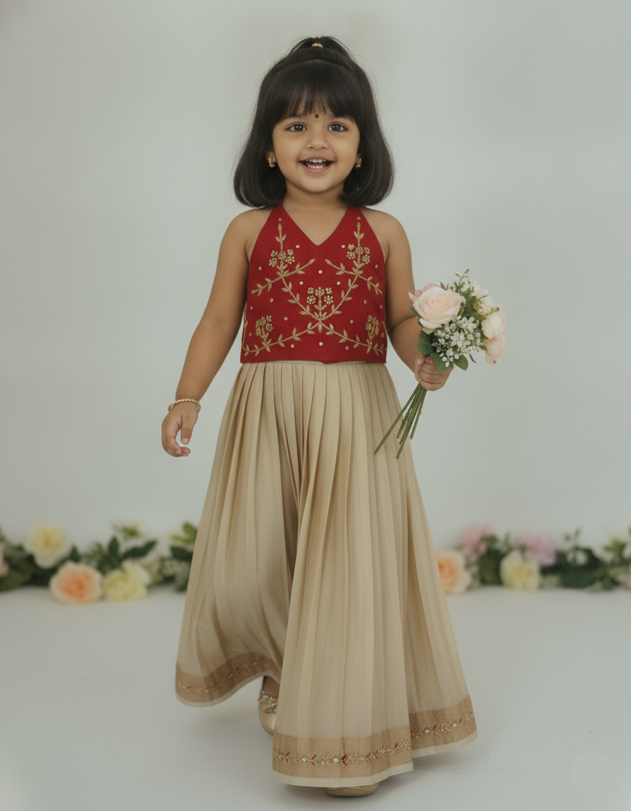 Floral Embroidered Lehenga Set