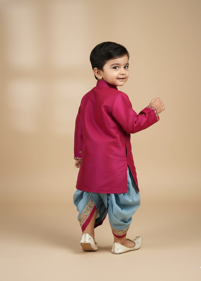 Royal Lotus Boys Dhoti Set
