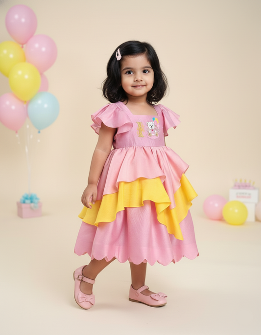 Little Teddy Party Frock