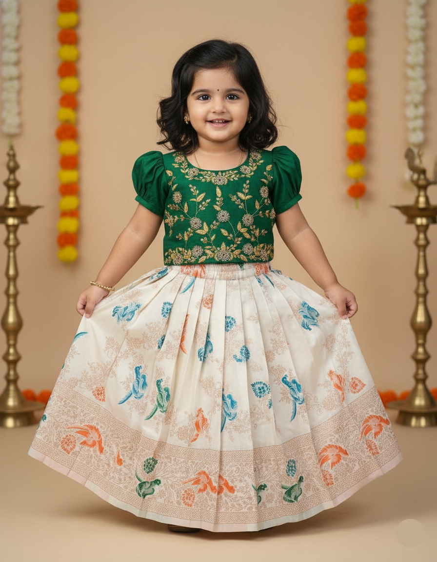 Traditional Green Lehenga Set