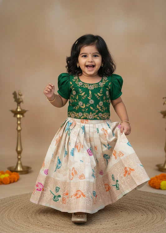 Traditional Green Lehenga Set