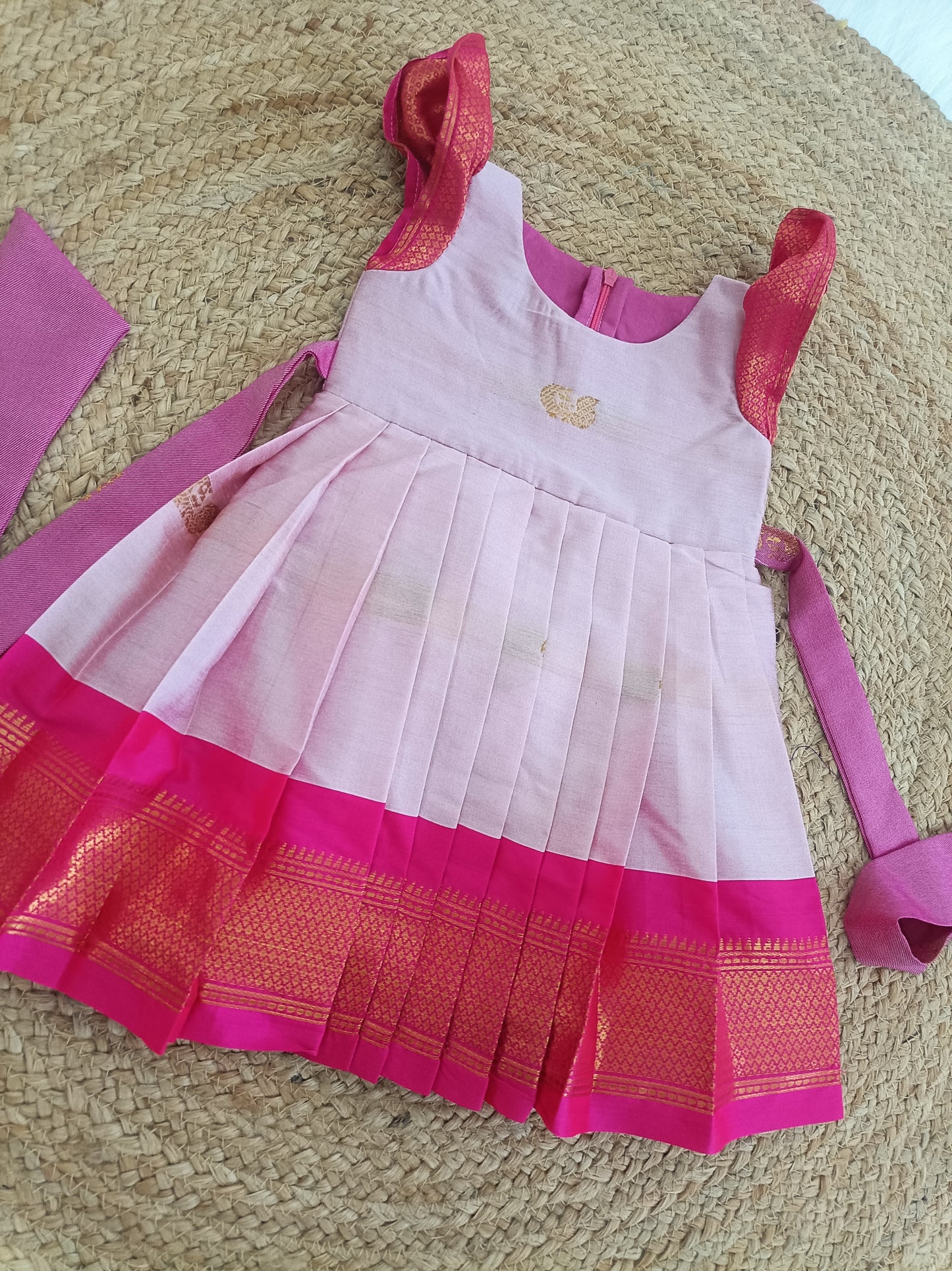 Sita Pleated Frock – pink