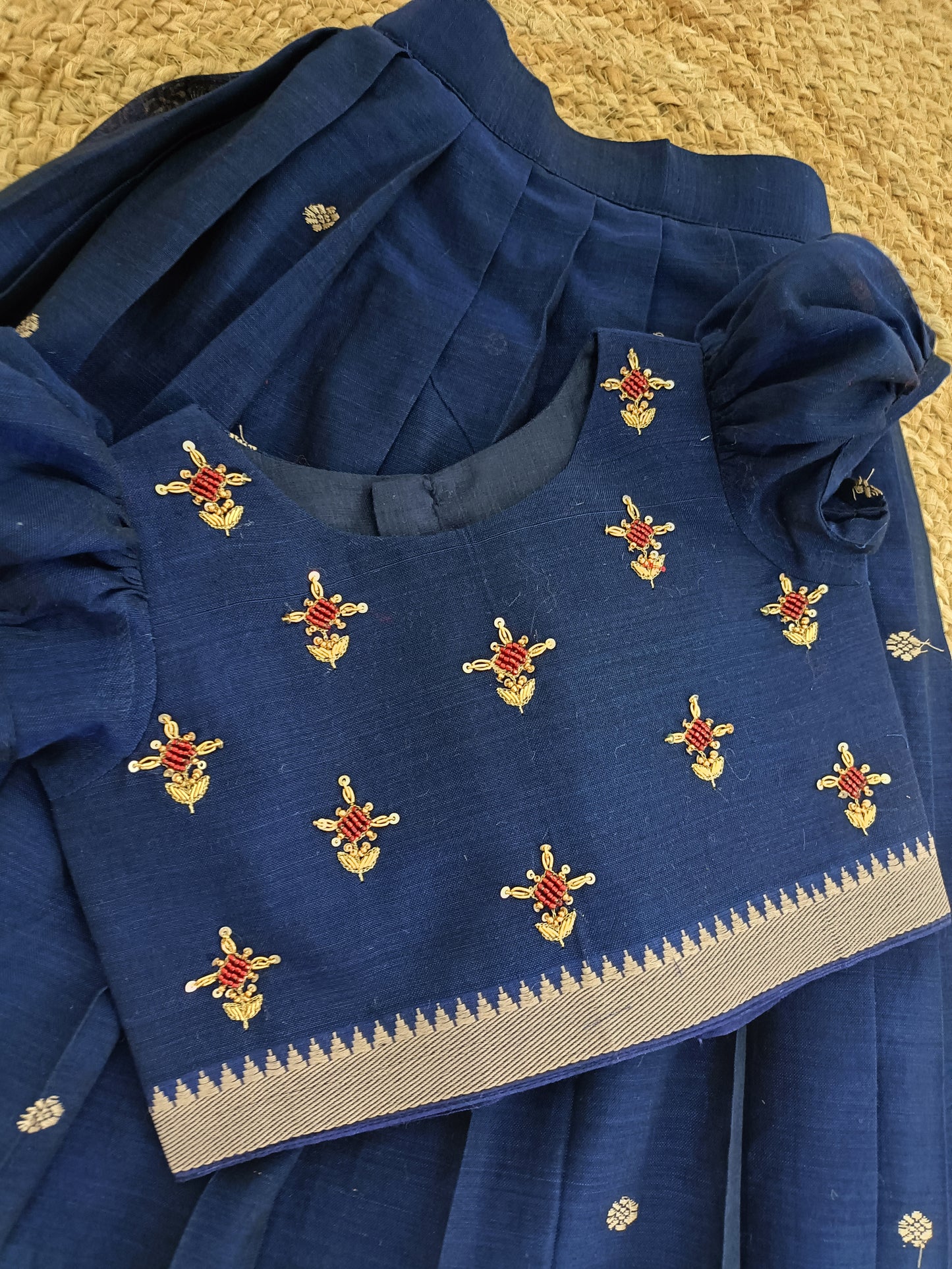 Naira lehenga set - Blue