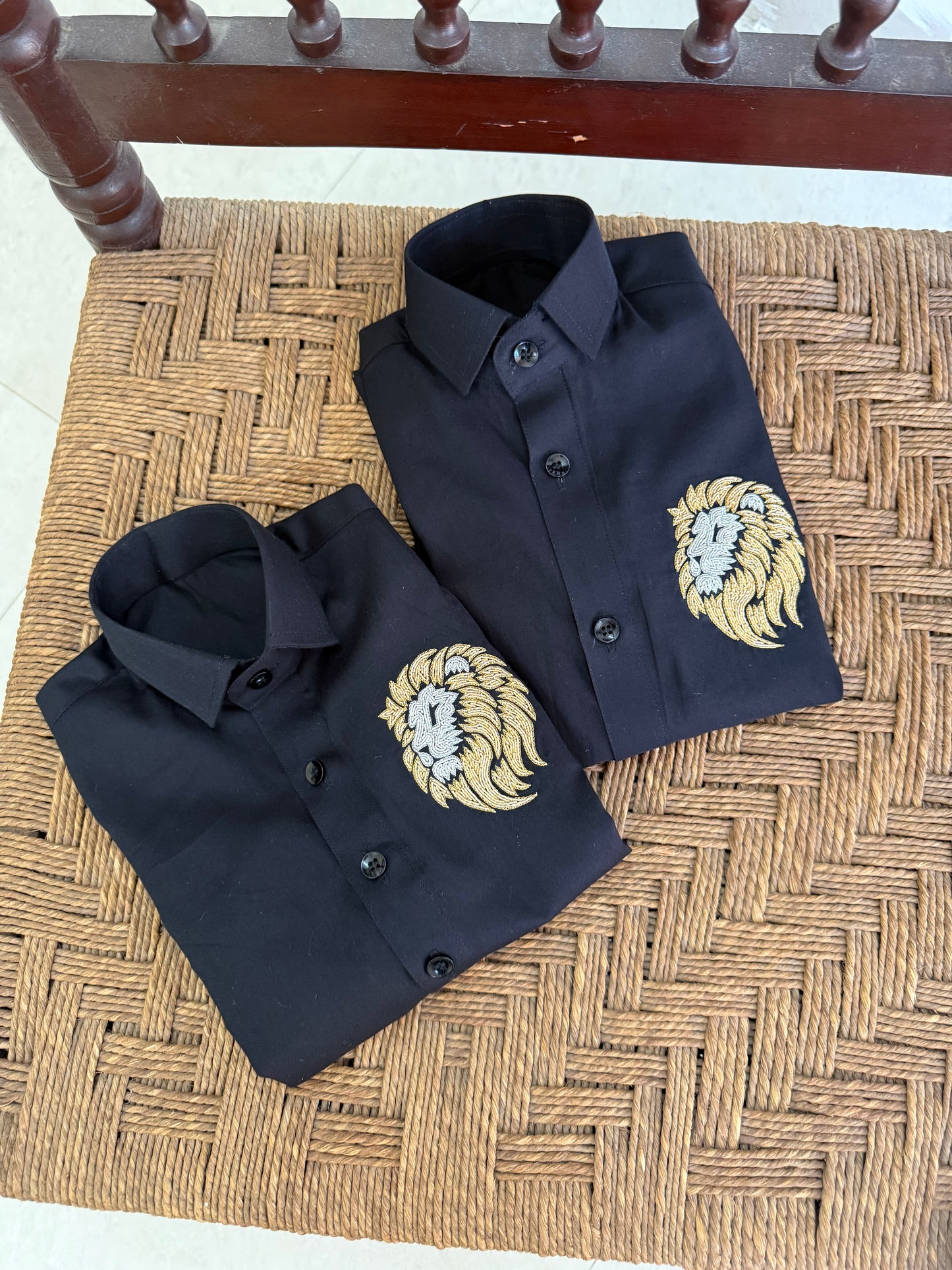 Royal black shirt