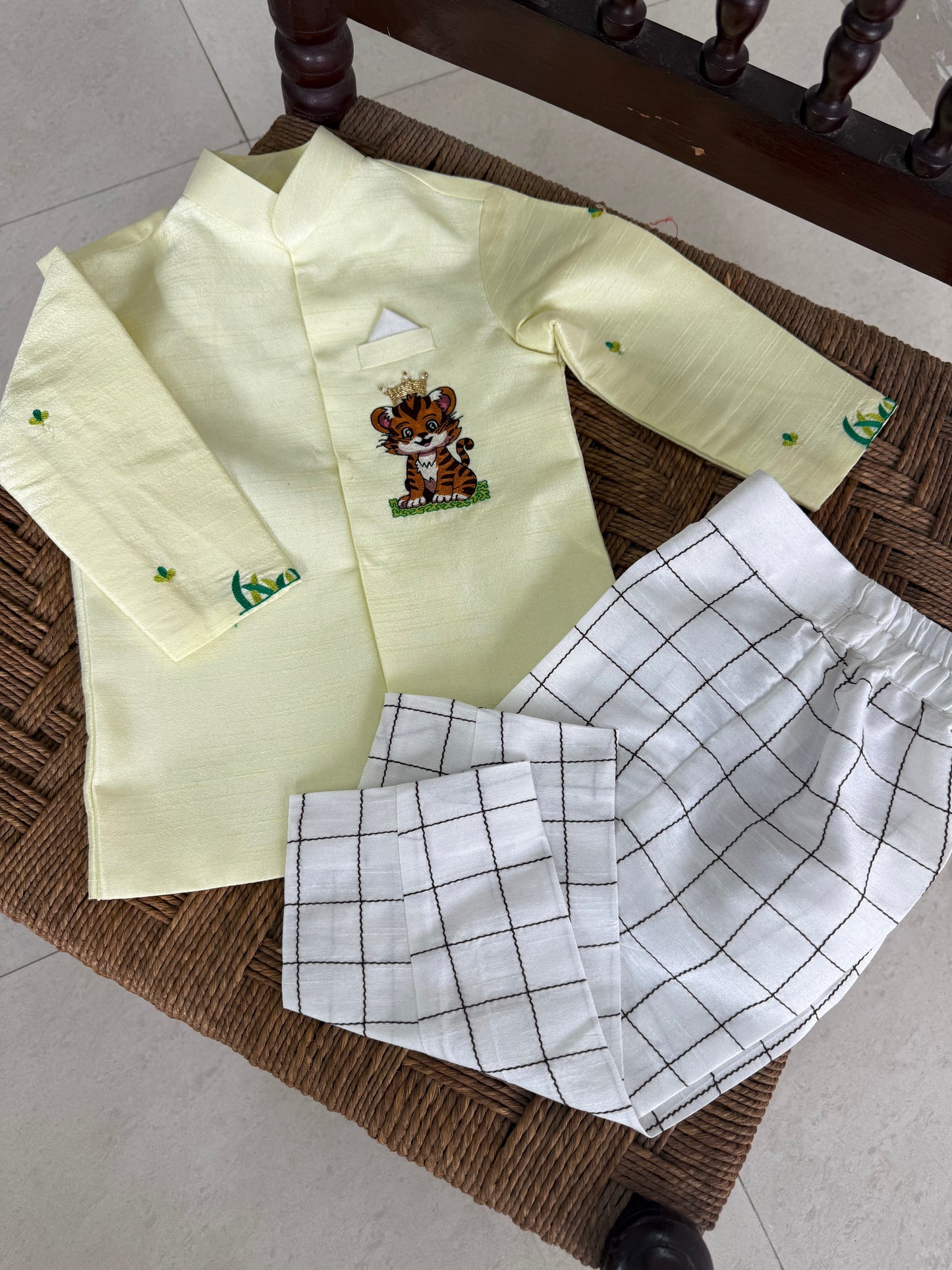Tiny Tiger Bandhgala set.