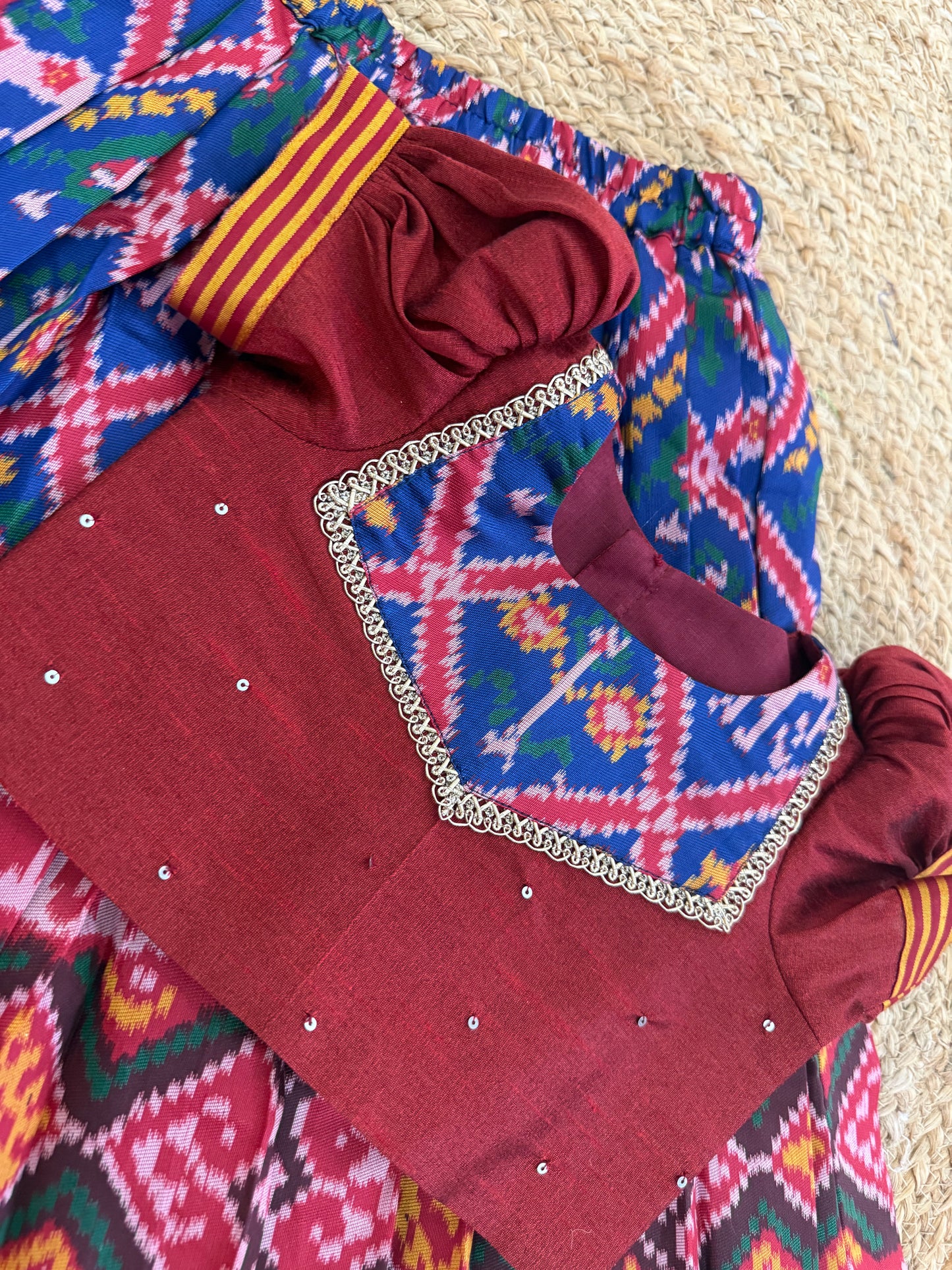Patola Lehenga Set - Royal Blue