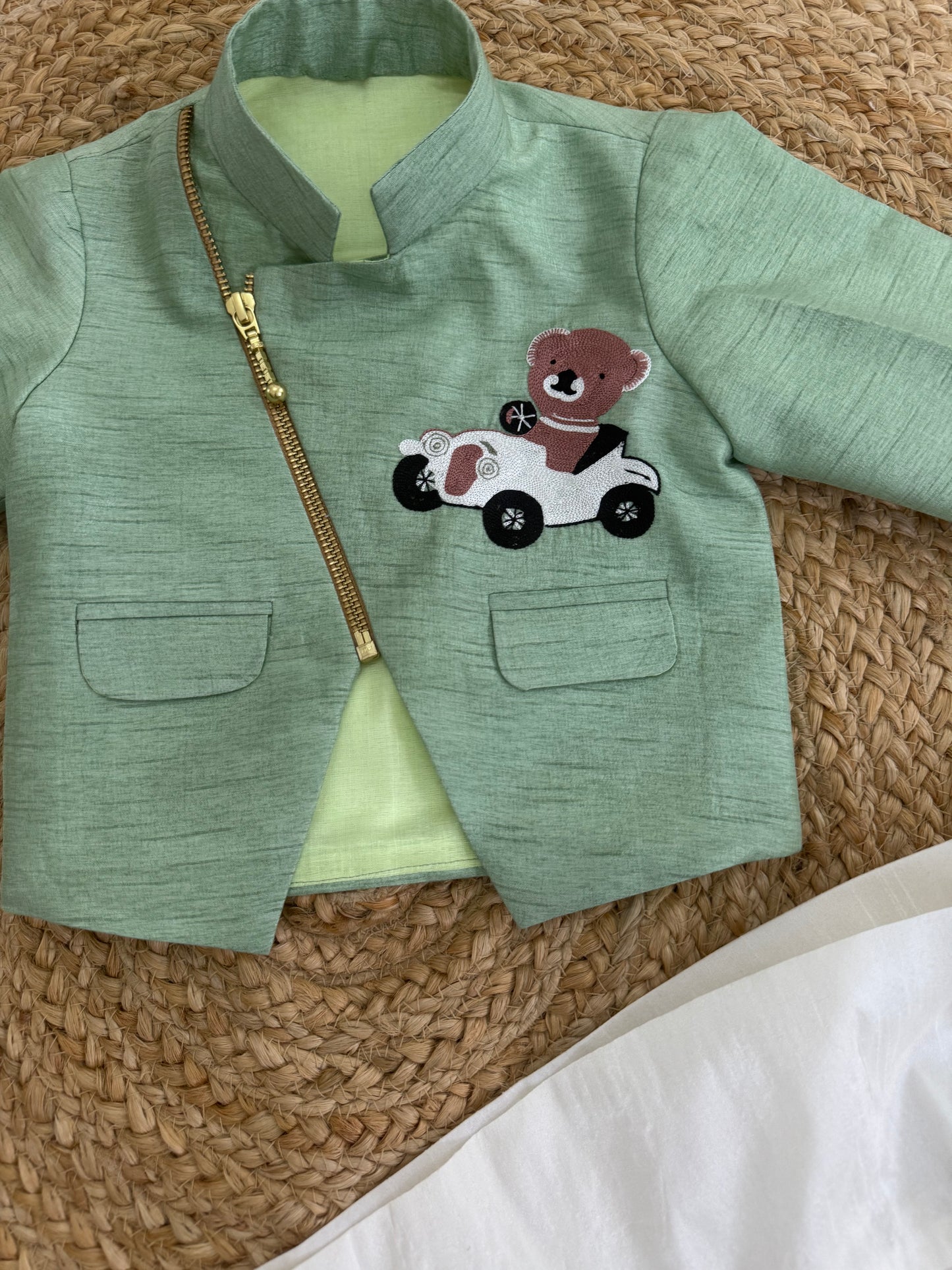 Pastel Mint Teddy Birthday Set