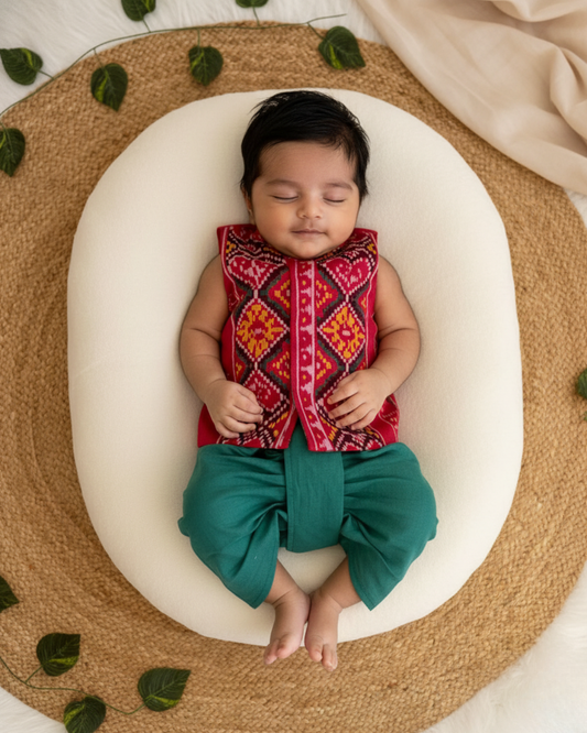 Patola mini dhothi set