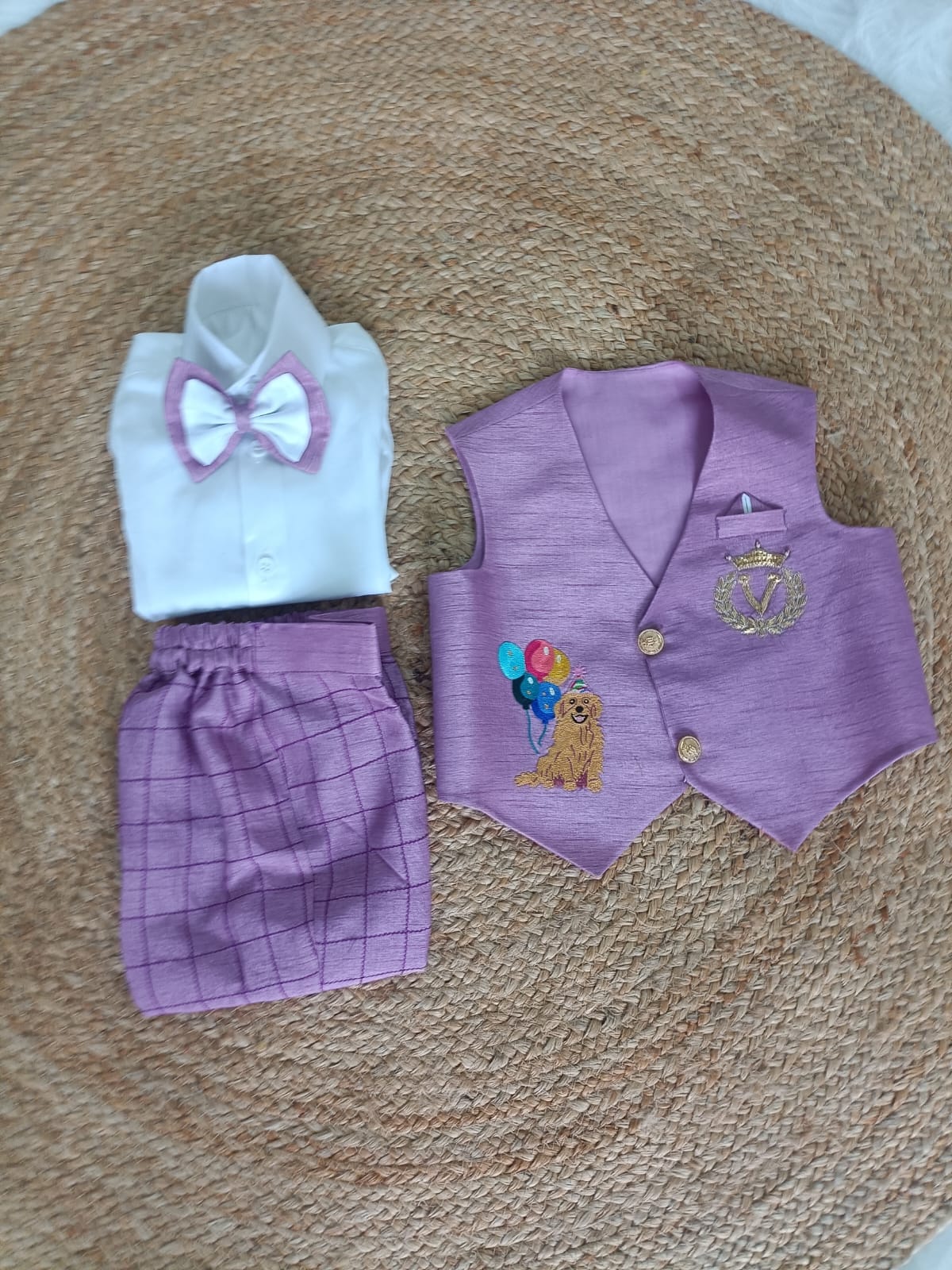 Royal pup 3pc waistcoat set