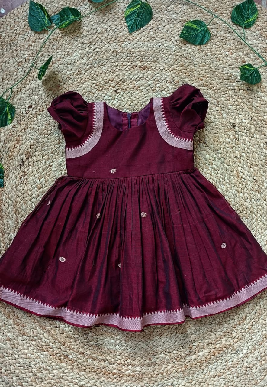 Naira Frock-Maroon