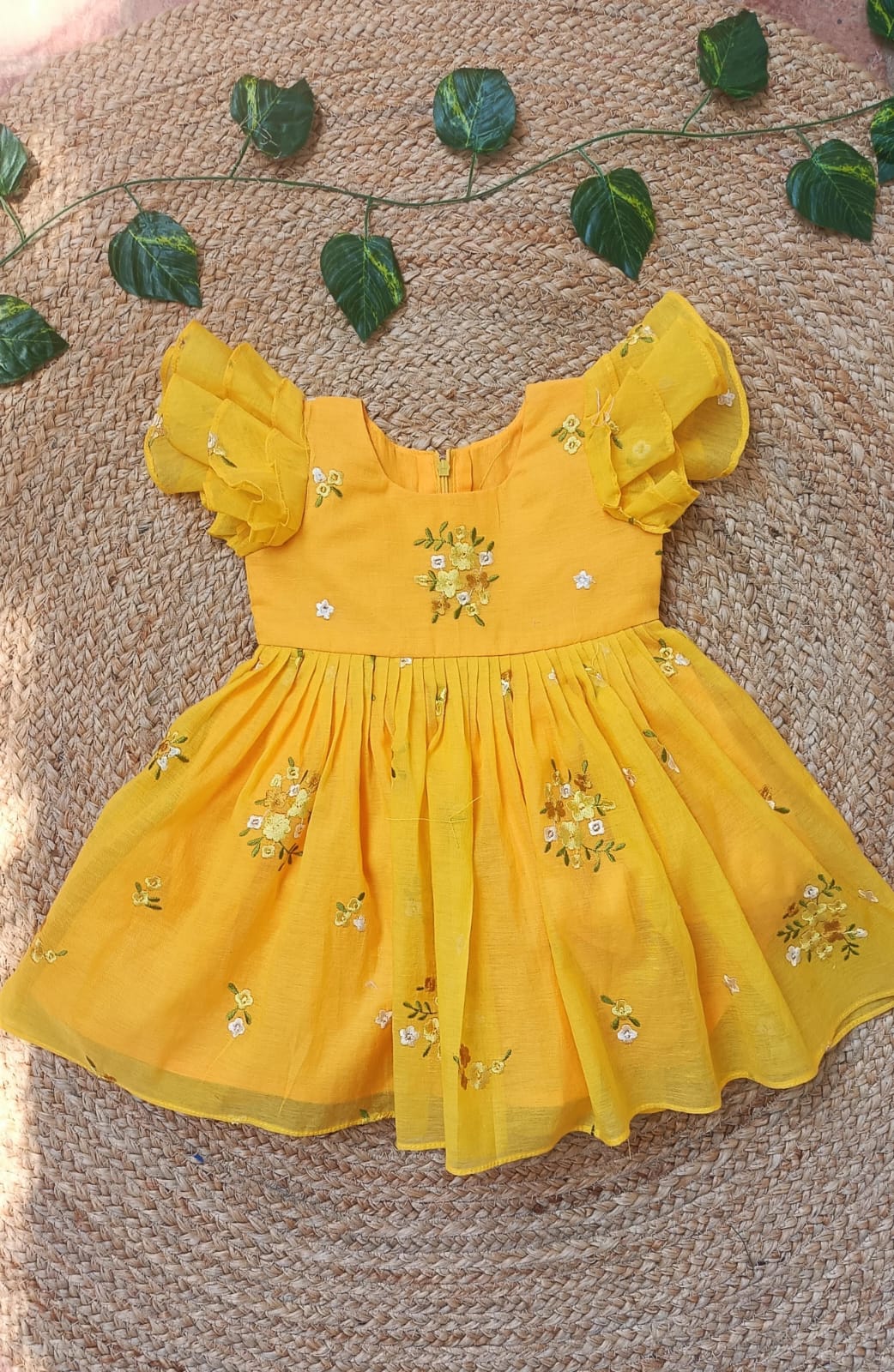 Floral Bloom Sibling Set- yellow