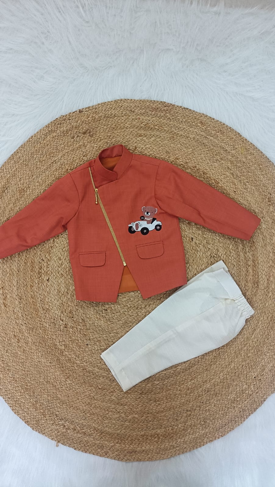 Teddy Birthday Set - Rust Orange