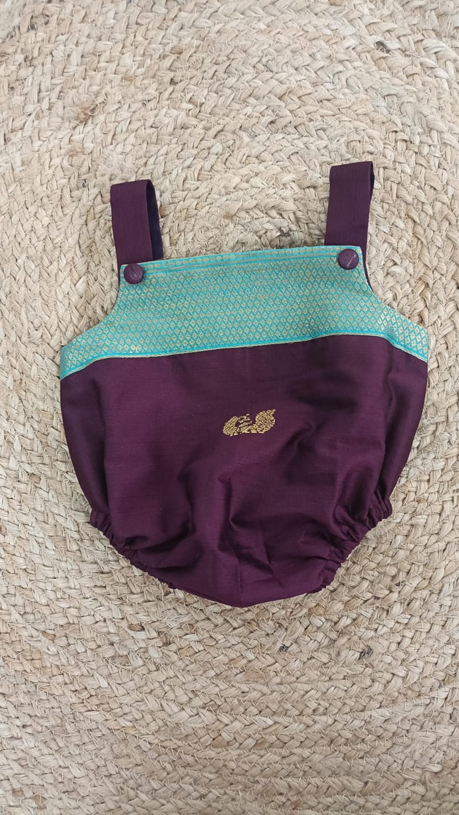 Soft Silk Baby Romper – Royal Purple