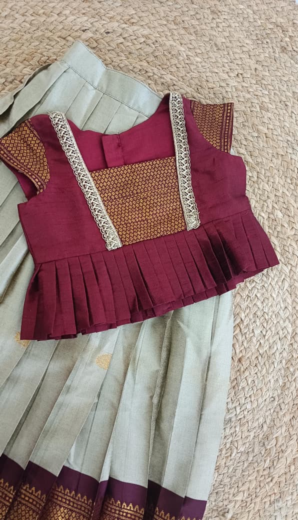 SITA-Maroon Lehenga Set
