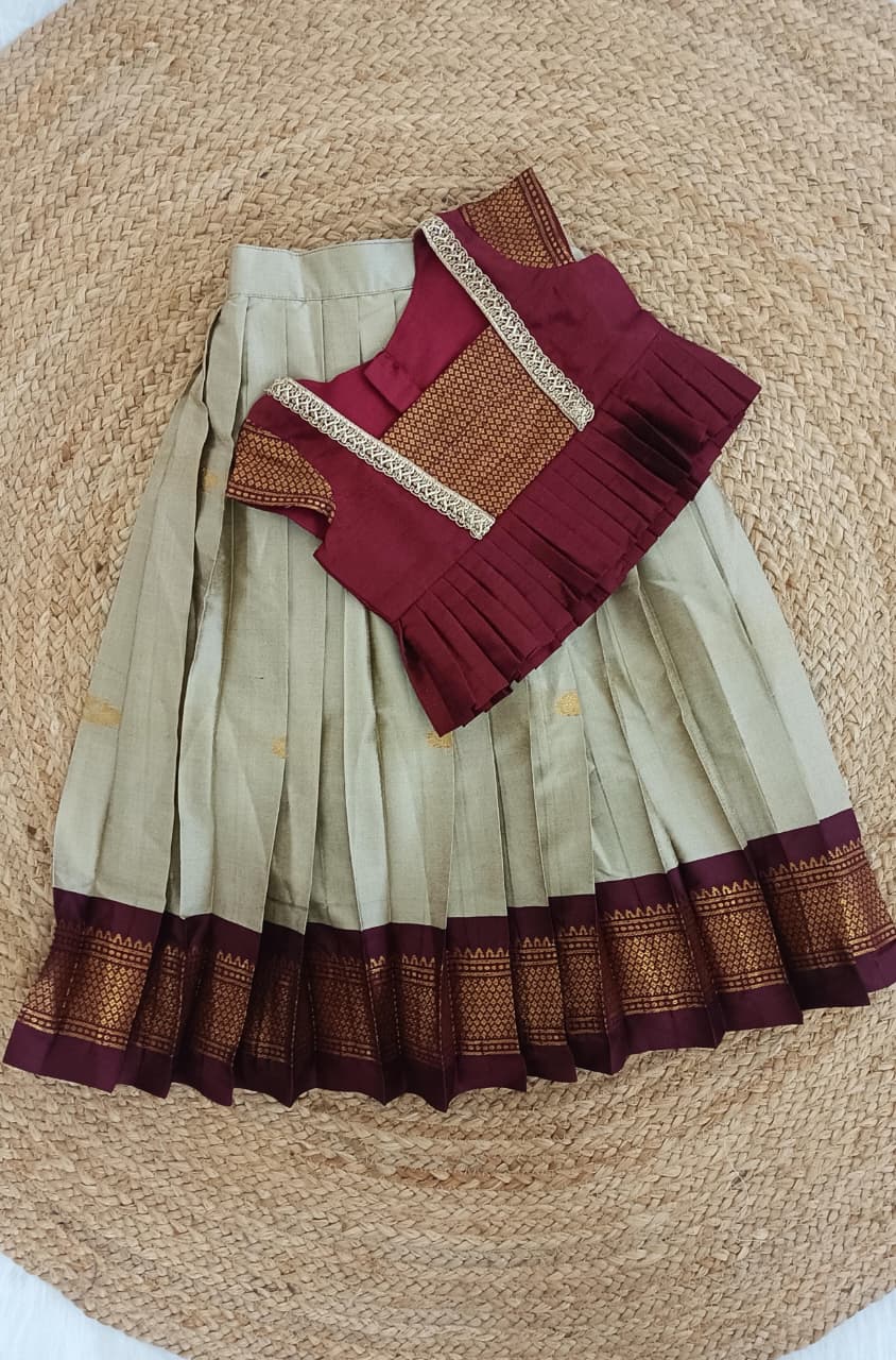 SITA-Maroon Lehenga Set