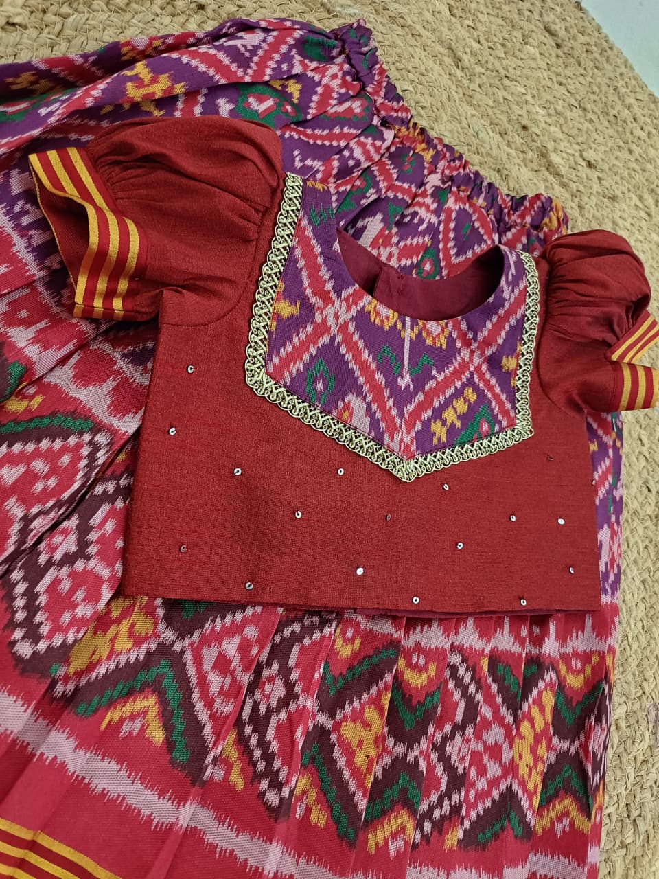 Patola Lehenga Set - purple
