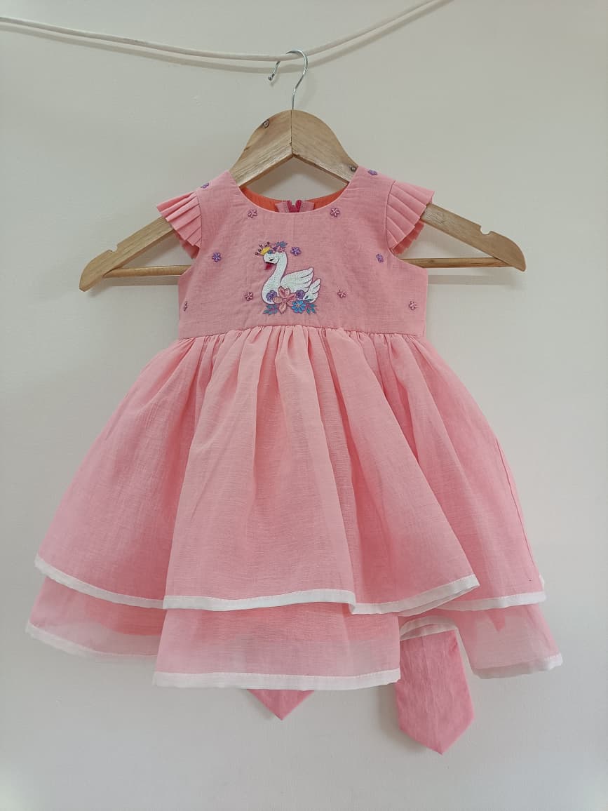 Pink Swan Frock