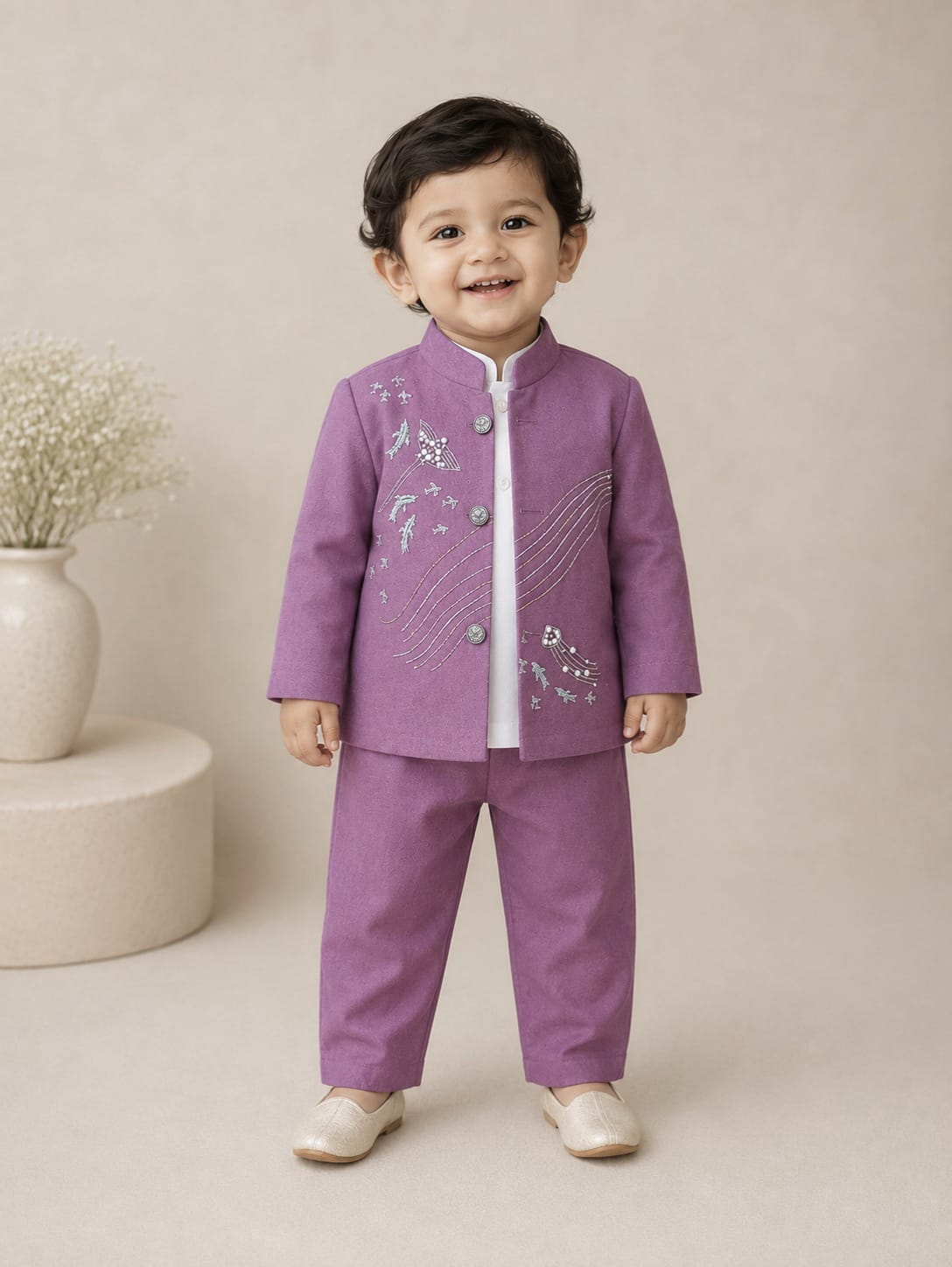 Purple Pearl Suit Set