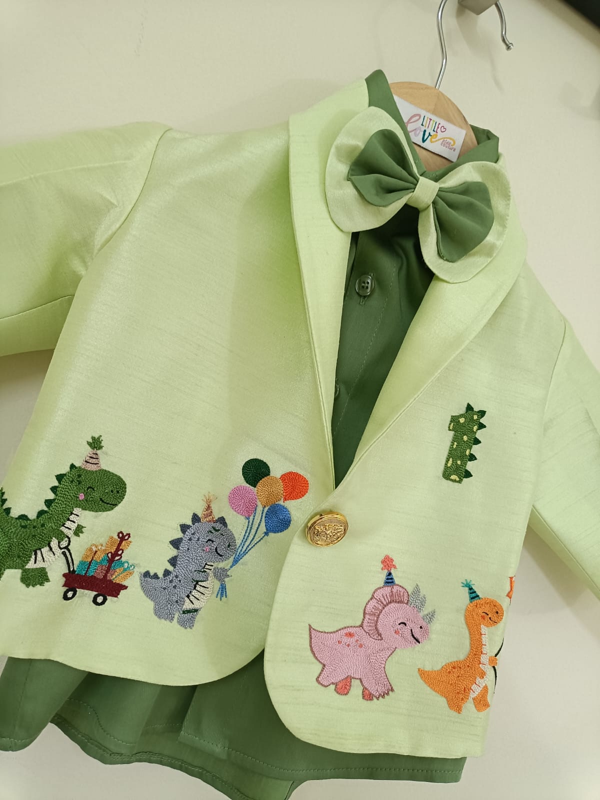 Little Dino Party Blazer Set