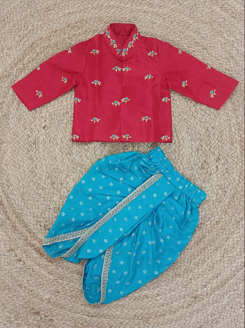 Red & Blue Butti Set