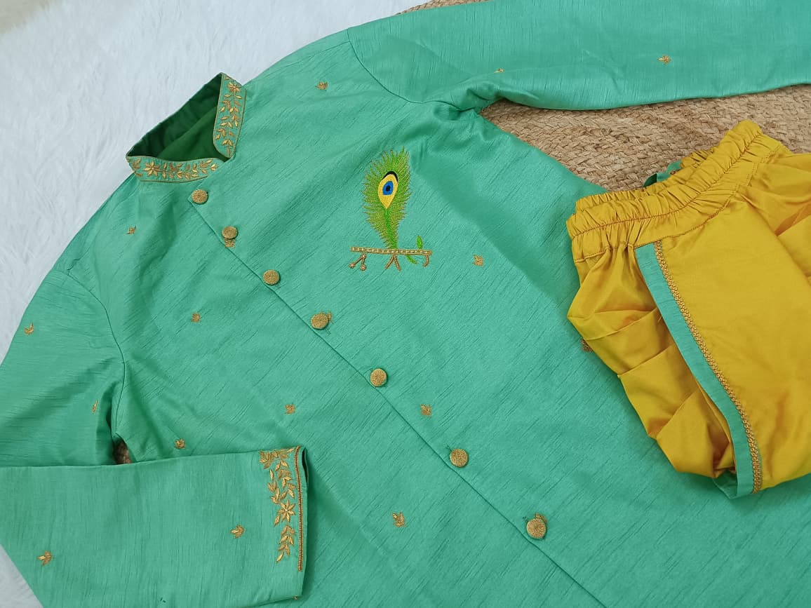Peacock Feather F&S Combo Set