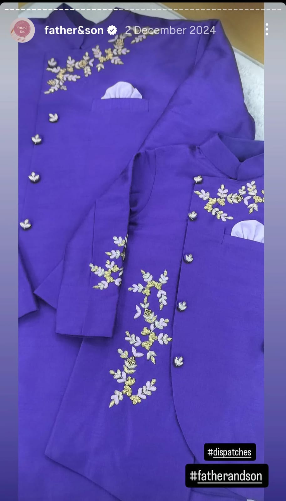 Purple Charm F&S Set