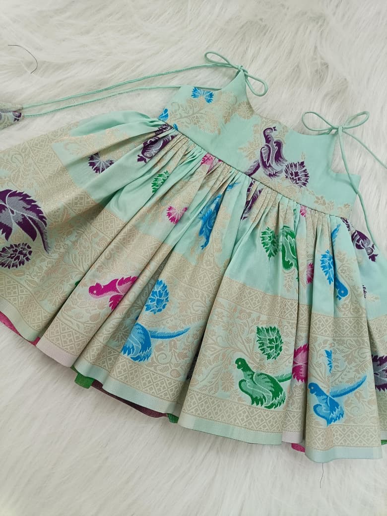 Pastel Mint Bloom Frock