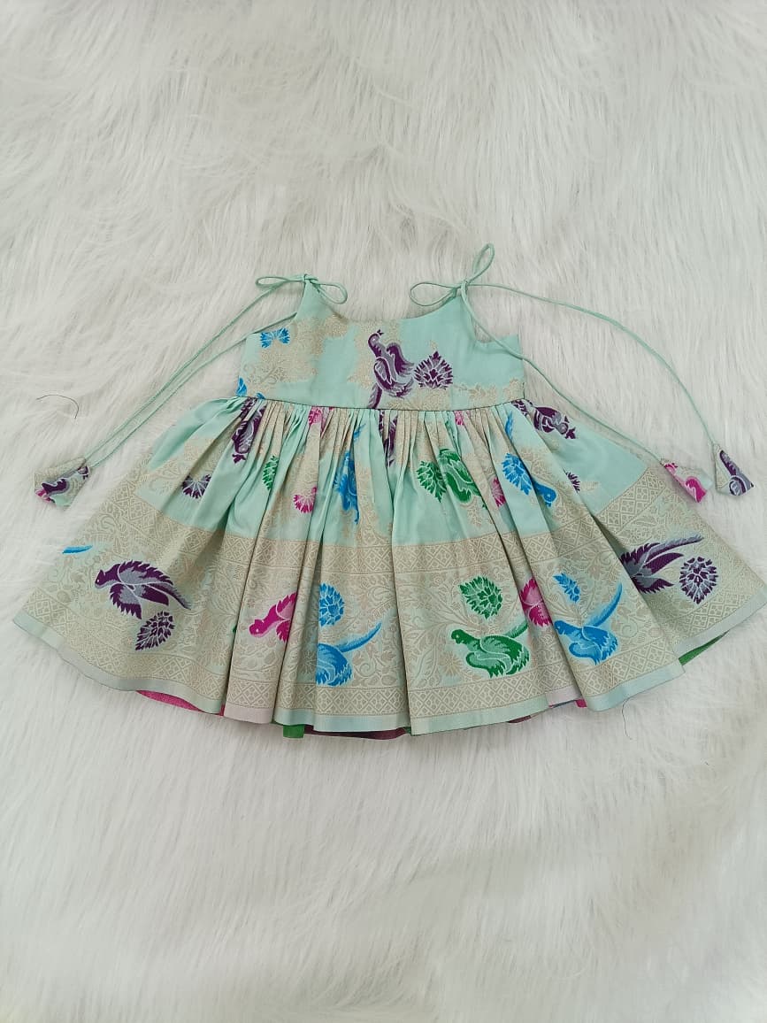 Pastel Mint Bloom Frock