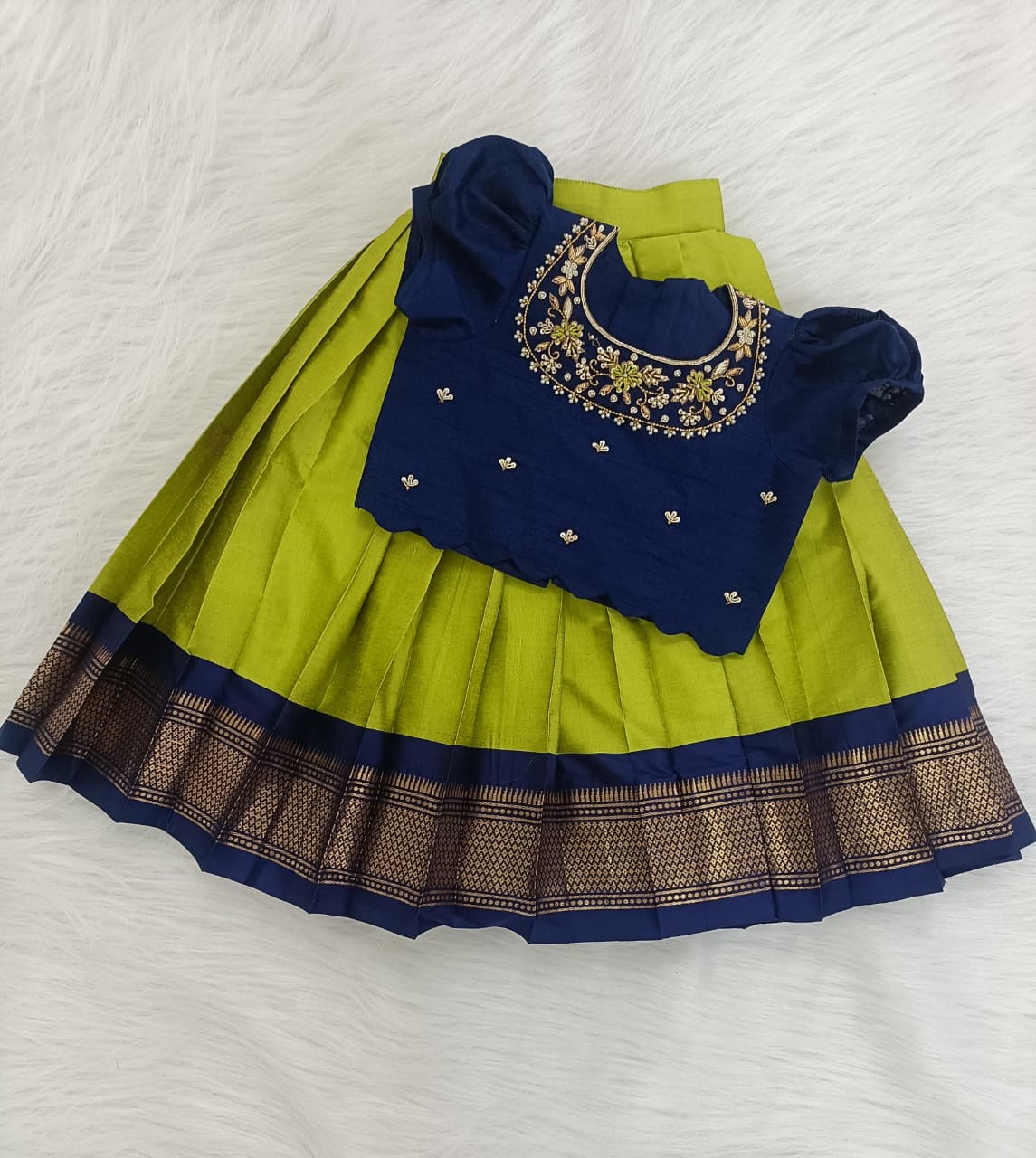 Lime Green Lehenga Set