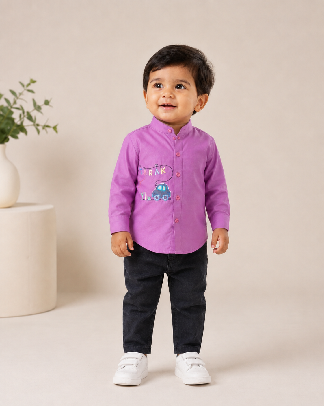 Little Car Motif Shirt