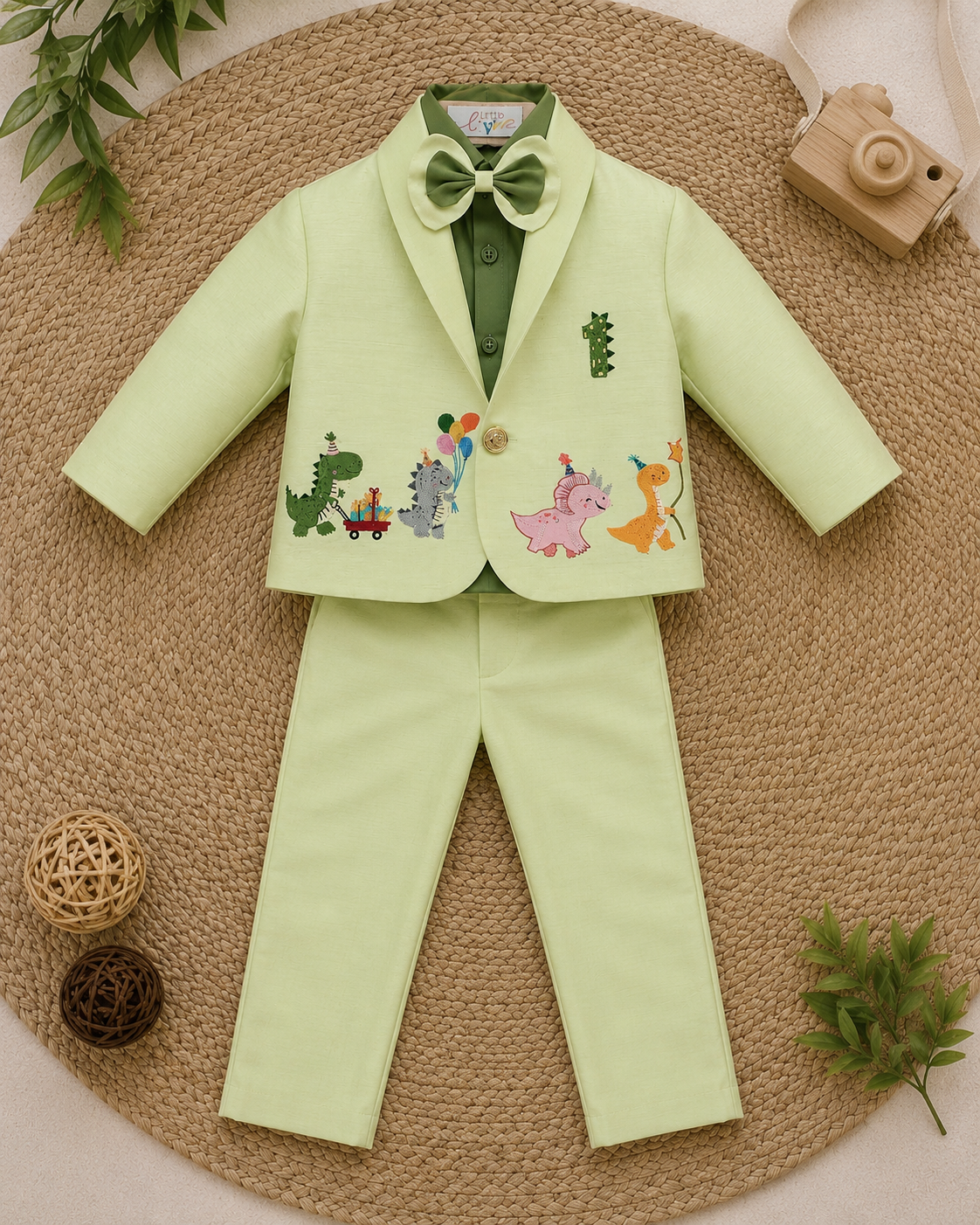 Little Dino Party Blazer Set