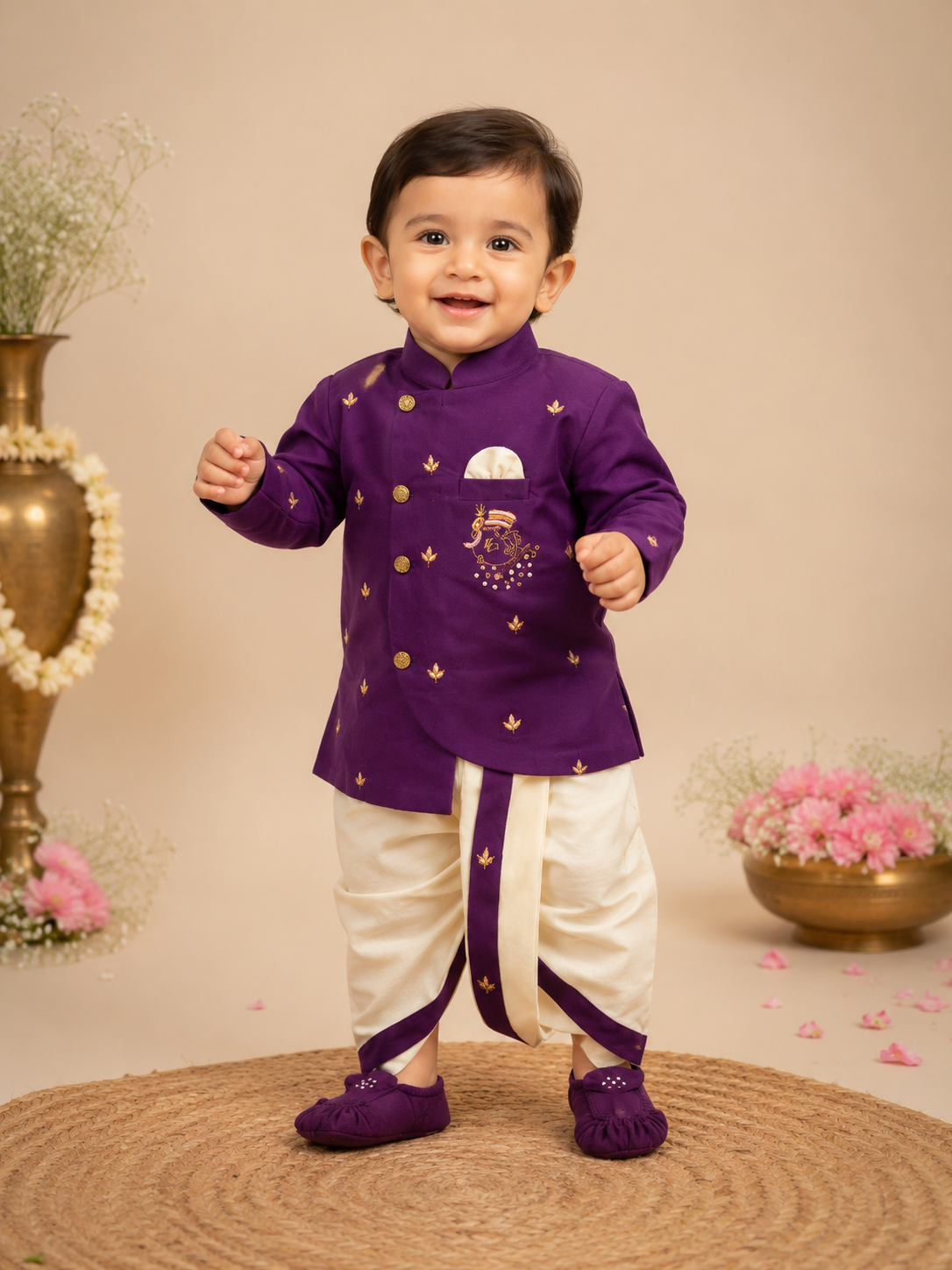 Little Krishna Dhoti Set